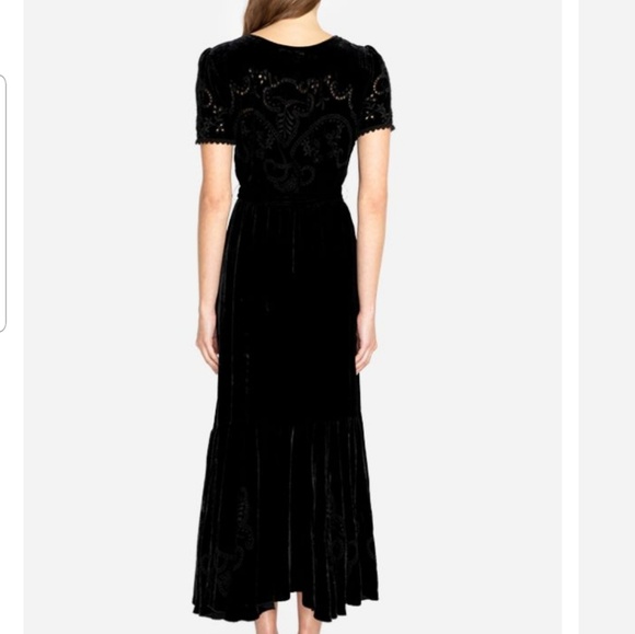 Johnny was SALTER VELVET MAXI DRESS - Picture 6 of 8